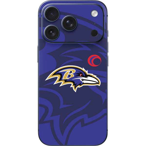 NFL Baltimore Ravens Double Vision iPhone 17 Pro Skin